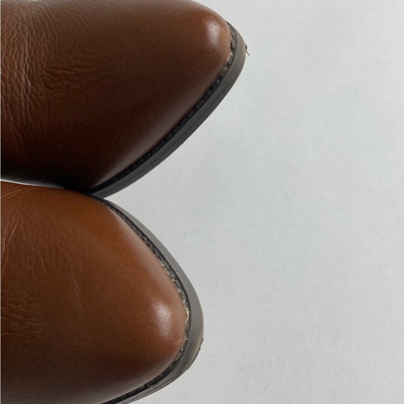 American Rag Brown Genuine Leather Point Toe Ankle Boots size 8.5 - Picture 10 of 15